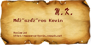Mészáros Kevin névjegykártya